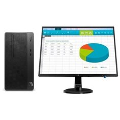 Настольный компьютер HP Bundle 290 G4 (1C6V2EA) Micro-Tower/Intel Core i5-10500/4 ГБ/1 ТБ HDD/Intel UHD Graphics 630/DOS/монитор 18.5 дюйм. черный