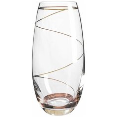 Ваза для цветов 25 см Rona "Золотая спираль" / 096481