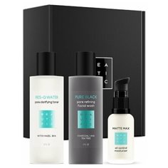 Подарочный набор косметики Res-Q Set для проблемной кожи: гель, тоник и матирующий флюид-корректор Beautific