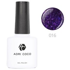 Гель-лак для ногтей ADRICOCO Gel Polish, 8 мл, 016 мерцающий фиолетовый