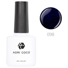 Гель-лак для ногтей ADRICOCO Gel Polish, 8 мл, 098 мерцающий черный василек