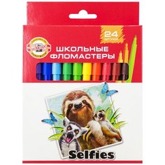 KOH-I-NOOR Набор фломастеров Selfies (1002/24 S KS), 24 шт.