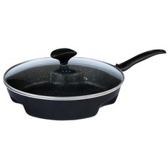 Сковорода Goodgrill D 601, 26 см, с крышкой, съемная ручка, черный