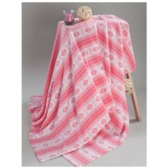 Плед Guten Morgen Снежинка, 150 х 200 см, розовый