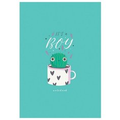 Блокнот в клетку Апплика, А6, 80 листов (кактус в чашке)