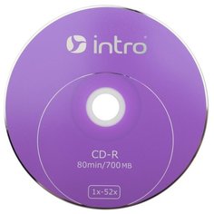 Носители информации CD-R, 52x, Intro, конверт/1, Б0016199