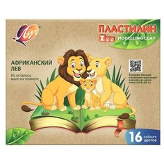 Пластилин Луч ZOO 16 цв.(длинный брусок 15 гр.), 29С 1723-08, 4 уп