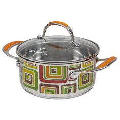 Кастрюля Polaris Fresh Line, 2 л, серебристый/оранжевый