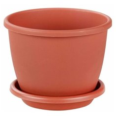 Горшок Альтернатива Афина, 17.5х15.5 см коричневый Alternativa