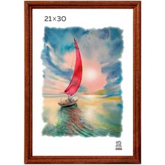 Фоторамка ZEBRA профиль 17 21х30 см 01 коричневый Зебра