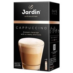 Растворимый кофе Jardin Cappuccino, в пакетиках, 8 шт., 144 г