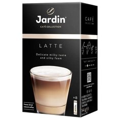 Растворимый кофе Jardin Latte, в пакетиках, 8 шт., 144 г