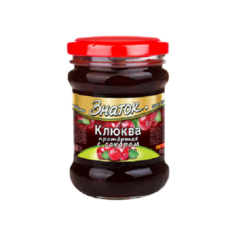 Клюква протертая с сахаром (0,280 кг) стекло Знаток