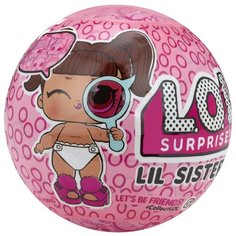 Кукла-сюрприз L.O.L. Surprise 4 Decoder Lil Sisters в шаре, 4 см, 552147 LOL