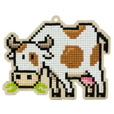 Алмазная мозаика на дереве Подвеска «Кормилица», 12,2x9,5 см, Гранни Wood