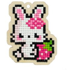 Алмазная мозаика на дереве Подвеска «Ушки на макушке», 5,8x7,3 см, Гранни Wood