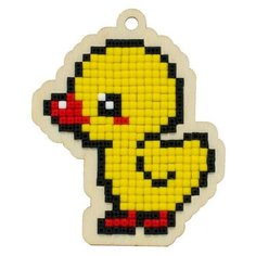 Алмазная мозаика на дереве Подвеска «Уточка», 6,3x7,7 см, Гранни Wood