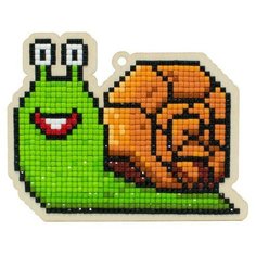 Алмазная мозаика на дереве Подвеска «Виноградная улитка», 11,6x9,1 см, Гранни Wood