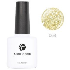 Гель-лак для ногтей ADRICOCO Gel Polish, 8 мл, 063 мерцающий золотой