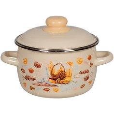 Кастрюля СтальЭмаль Хлеб, 2 л, хлеб