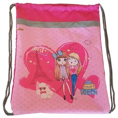 Мешок для обуви №1 School Girls со светоотражателем (розовый)