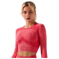 Спортивный костюм для йоги и фитнеса (тайтсы, рашгард) цвет красный, размер L Noname