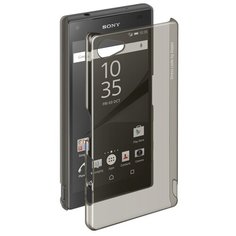Чехол-накладка Deppa Pure для Sony Xperia Z5 Compact серый/прозрачный