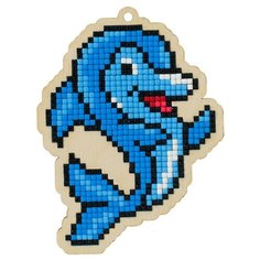 Алмазная мозаика на дереве Подвеска «Дельфин», 8,7x11,5 см, Гранни Wood