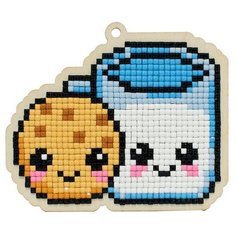 Алмазная мозаика на дереве Подвеска «Сладкая парочка», 10x8,5 см, Гранни Wood