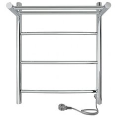 Электрический полотенцесушитель INDIGO Arc с полочкой 50x40 ЭП (кнопка) хром