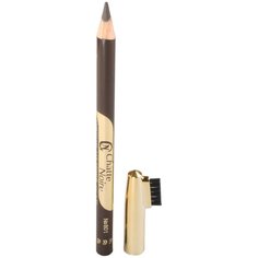 Chatte Noire карандаш для бровей с расческой, оттенок №801 темно-коричнево-серый