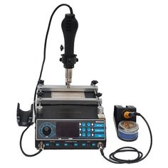 Паяльная станция ELEMENT 853AAA, 1000 Вт черный