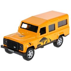 Машинка ТЕХНОПАРК Land Rover Defender. Сафари (DEFENDER-SF), 18 см, сафари