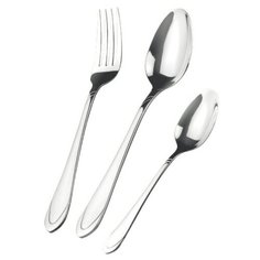 LR10-16/18 Набор столовых приборов LARA «SIRIUS» 18 пр, зерк. полировка, остр.вилка, классич.дизайн