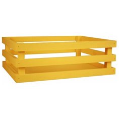 Подарочная упаковка Ящик реечный, канышевы Я72-02-1616 желтый