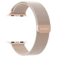 Аксессуар Ремешок Deppa для APPLE Watch 38/40mm Band Mesh Gold 47143