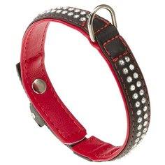 Ошейник Ferplast Lux (C20/35), обхват шеи 35 см черный / красный