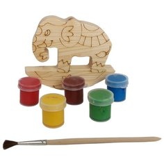 Набор под роспись "Слон-качалка"с контуром, с красками и кисточкой арт.7962 Нескучные игры