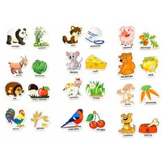 Игровой набор MAG-RUS Кто что ест? Ассоциации (24 элемента) NF1015