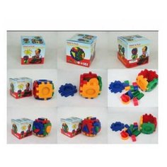 Игрушка для малышей. Кубик развивающий, в наборе 18 деталей, 11х11х10,50 см Ju Nnew