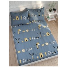 Простынь сатин Milky Garden "Канада" 150х215 см 1,5-спальная