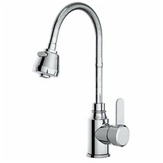 FRAP F46993, Смеситель для кухонной мойки (цвет: сатин. нержавеющая сталь)