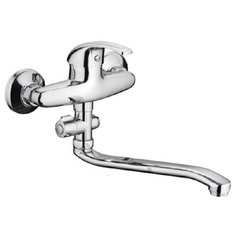 Frap F2129-В, Смеситель шаровый для ванной, изогнутый нос (картридж керамика 40 мм)