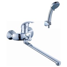 DIADONNA D80222101, Смеситель для ванны (прямой, поворотный излив длина 35 см, керамический картридж диаметр 40 мм, латунь)