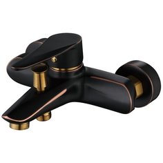 Профсан бронза ПСМ-301-1 STEEL BLACK, Смеситель для ванны из нержавеющей стали (короткий носик) Prof San