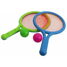 Набор 1 TOY Ракетки пляжные (Т11610) зеленый/голубой