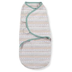 Конверт для пеленания на липучке SwaddleMe Aztec Shapes (орнамент), размер S/M Summer Infant
