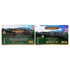 Железная дорога ABtoys Экспресс, 201 см, на батарейках, 19 предметов