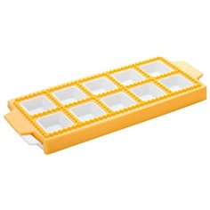 Форма для равиоли Tescoma Delicia квадратные 10 ячеек, желтый/белый