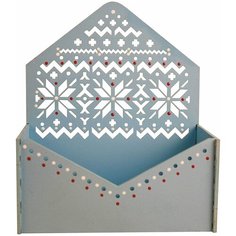 Подарочная упаковка-конверт Норвежский, канышевы ПУ554-02-0700 голубой